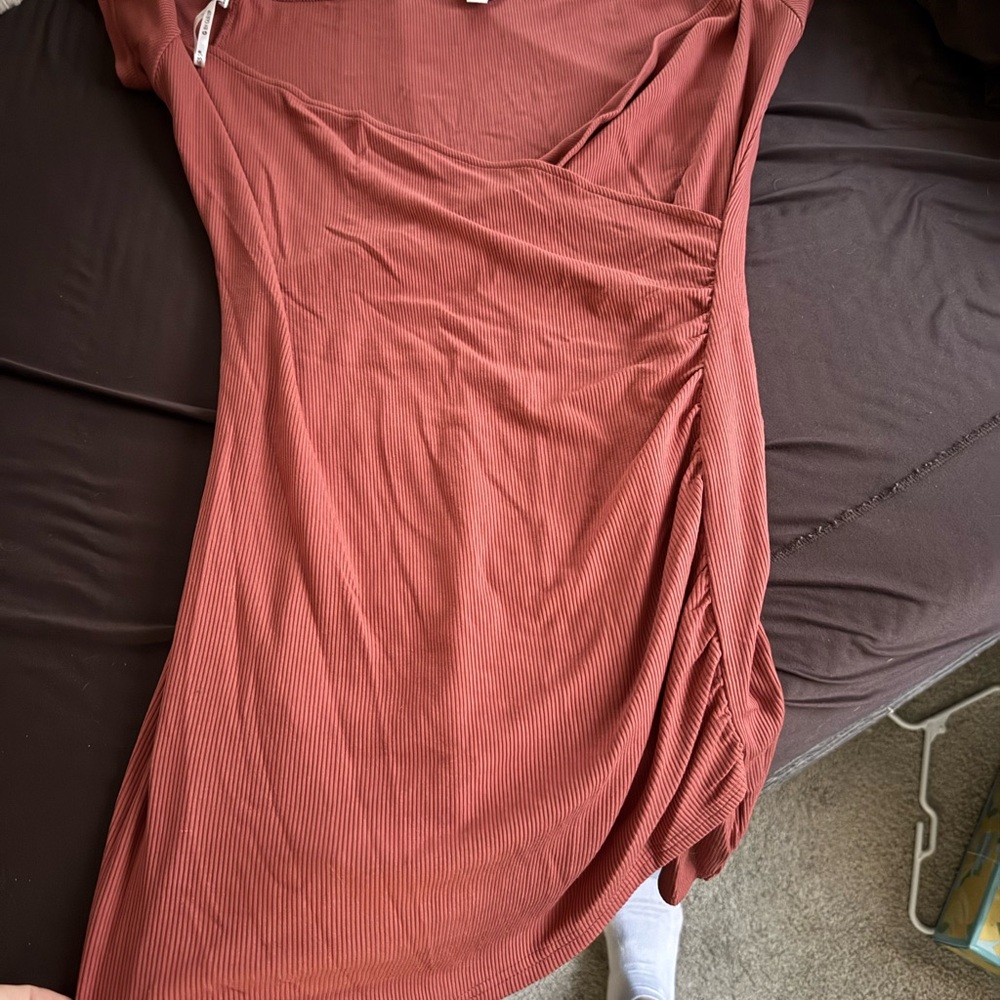 Elegant Rust Dress
